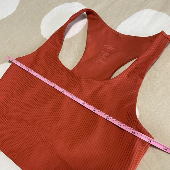 Girlfriend Collective RIB Paloma Racerback Bra in Azalea Size S - Picture 5 of 8